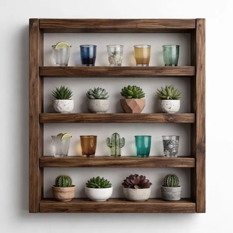 Varnor Dekorativ vägghylla 50x50x7 cm - Trä - Inredning & dekor - Väggdekor - Väggpanel