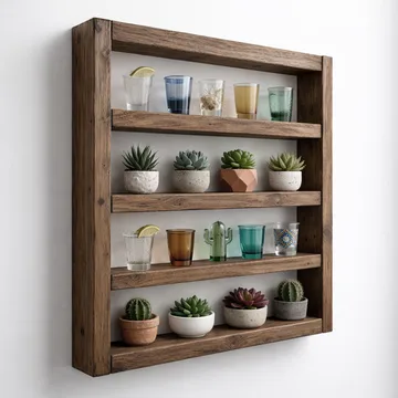 Varnor Dekorativ vägghylla 50x50x7 cm - Trä - Inredning & dekor - Väggdekor - Väggpanel