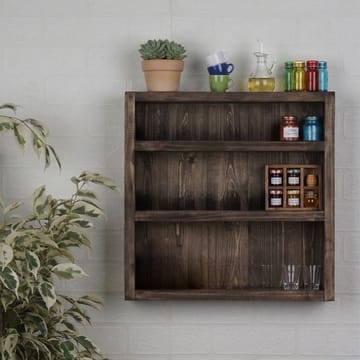 Velnor Dekorativ vägghylla 42x42x9 cm - Trä (naturlig träfinish) - Inredning & dekor - Väggdekor - Väggpanel