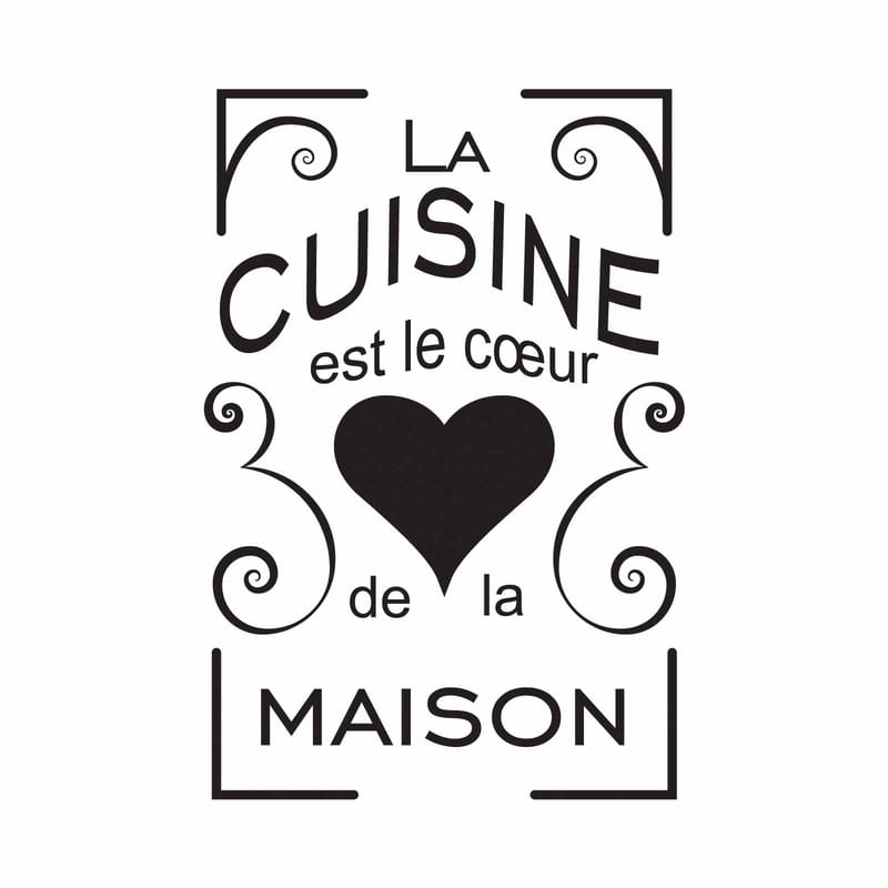 DEKORATIV WALL STICKER 44x65 cm Svart