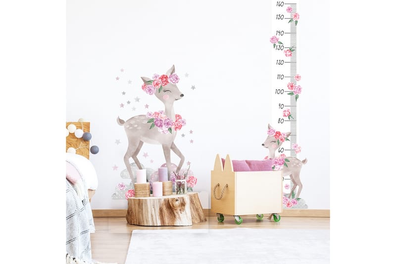 STENBOCK Längdmått Väggklistermärke  Rosa - Inredning & dekor - Väggdekor - Wallstickers