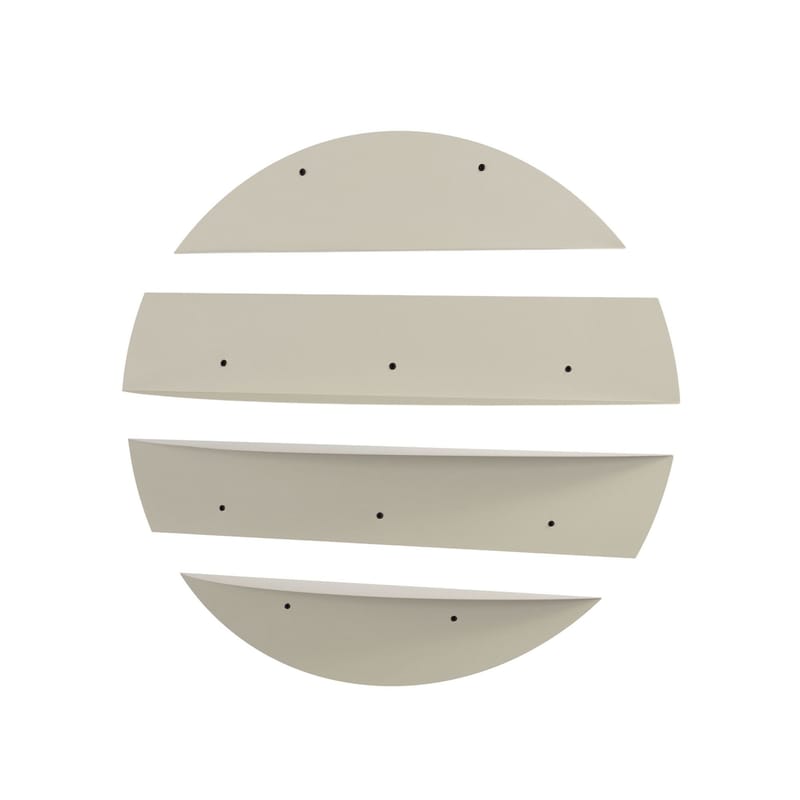 Zalvenn Vägghylla 76 cm Rund - Mjuk Beige - Förvaring - Köksförvaring - Kökshylla