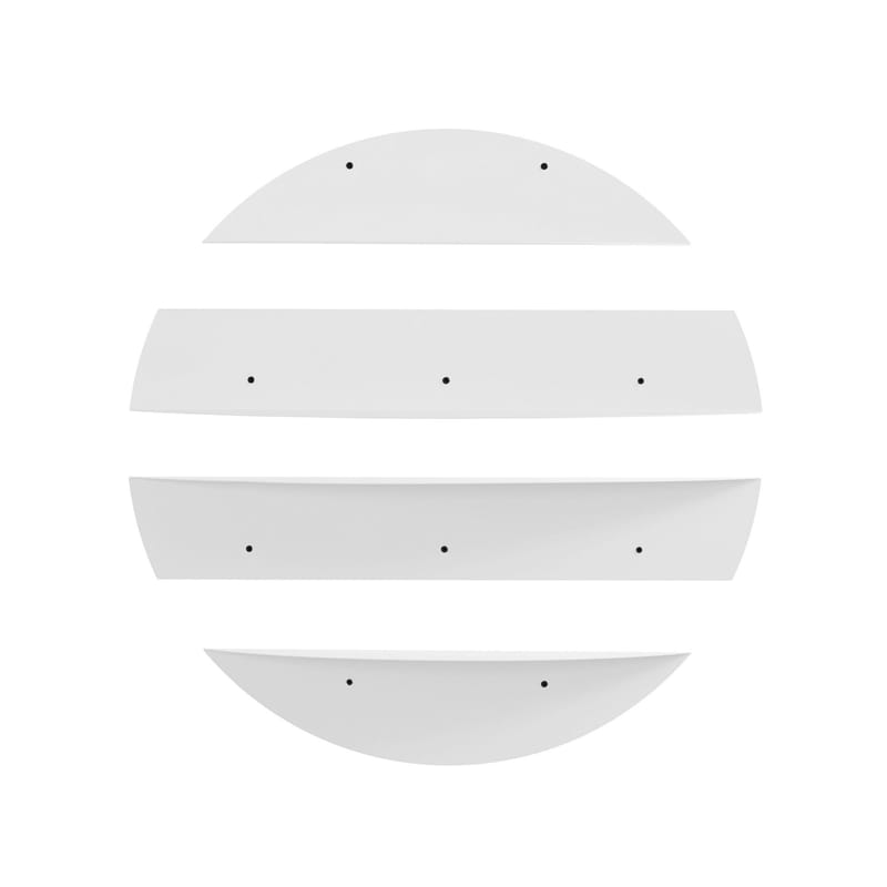 Zalvenn Vägghylla 76 cm Rund, Vit