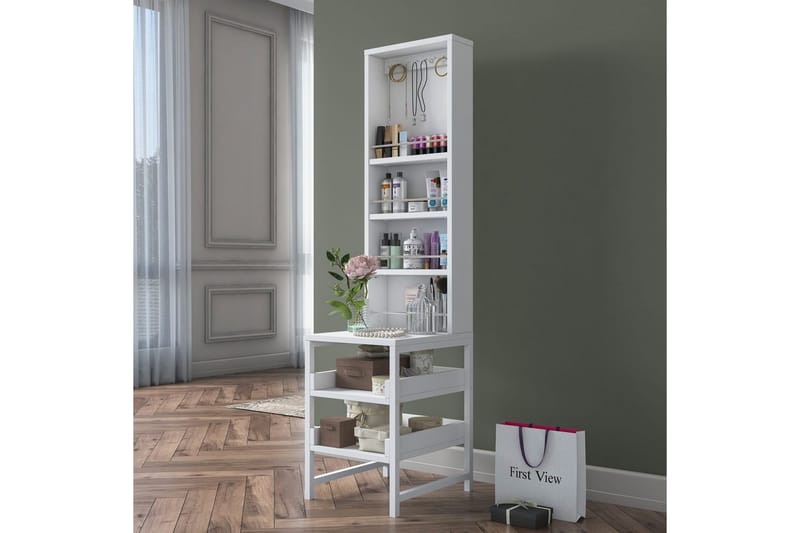 Aldros Sminkbord 35 cm - Vit - Kök & hushåll - Bar & vin - Vintillbehör - Glashängare