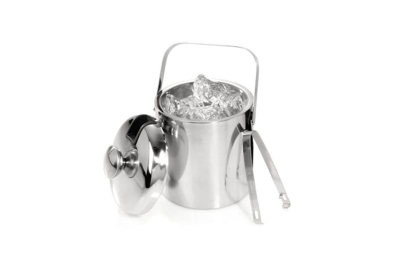 HI Ishink med lock och tång - Silver - Ishinkar & Vinkylare