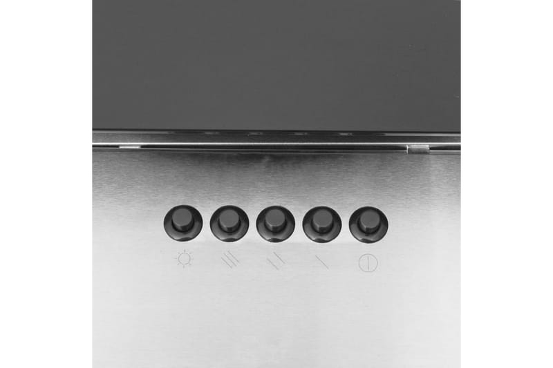 Köksfläkt 60 cm rostfritt stål och härdat glas silver - Silver - Kök & hushåll - Hushållsmaskiner & vitvaror - Köksfläkt & spisfläkt - Vägghängd köksfläkt