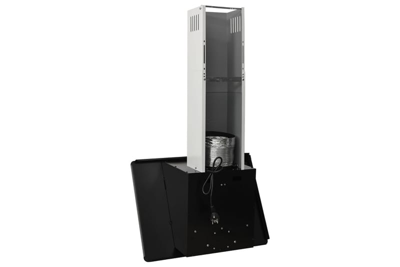 Köksfläkt 60 cm rostfritt stål och härdat glas svart - Svart - Kök & hushåll - Hushållsmaskiner & vitvaror - Köksfläkt & spisfläkt - Vägghängd köksfläkt