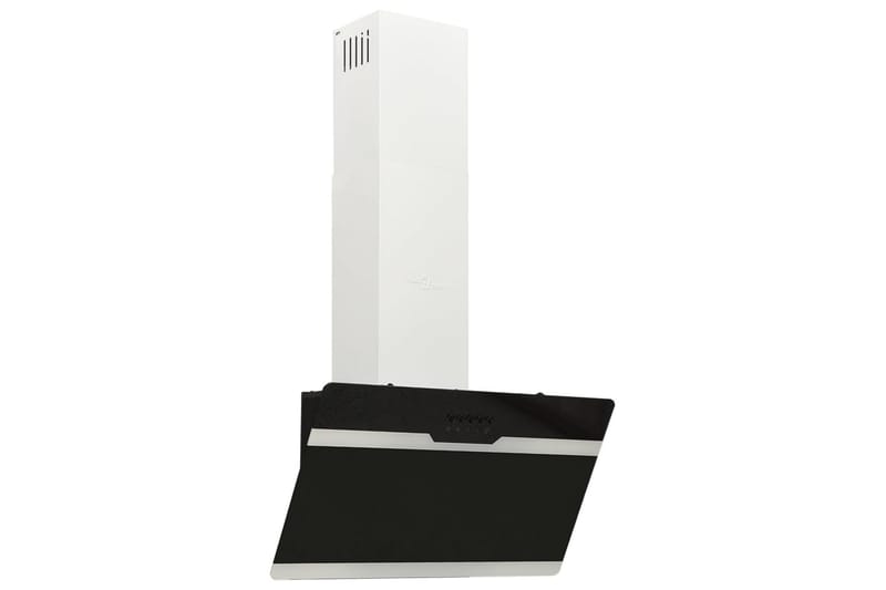 Köksfläkt 60 cm stål och härdat glas svart - Svart - Kök & hushåll - Hushållsmaskiner & vitvaror - Köksfläkt & spisfläkt - Vägghängd köksfläkt