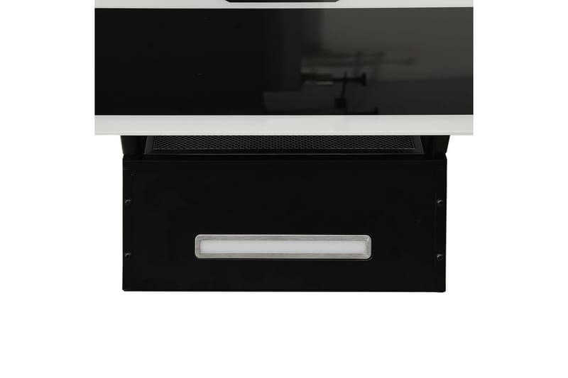 Köksfläkt 60 cm stål och härdat glas svart - Svart - Kök & hushåll - Hushållsmaskiner & vitvaror - Köksfläkt & spisfläkt - Vägghängd köksfläkt