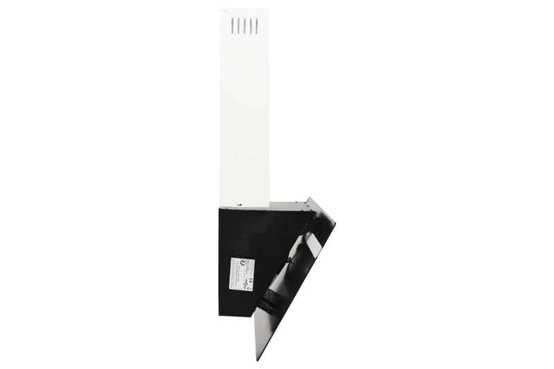 Köksfläkt 90 cm stål och härdat glas svart - Svart - Kök & hushåll - Hushållsmaskiner & vitvaror - Köksfläkt & spisfläkt - Vägghängd köksfläkt