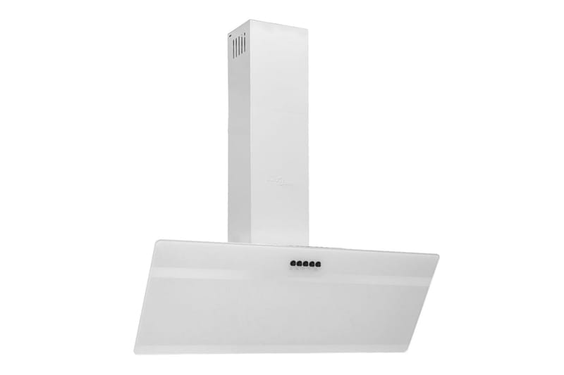 Köksfläkt 90 cm stål och härdat glas vit - Vit - Kök & hushåll - Hushållsmaskiner & vitvaror - Köksfläkt & spisfläkt - Vägghängd köksfläkt