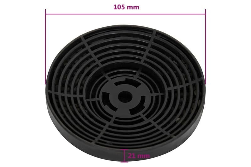Kolfilter 2 st 105x21 mm - Kök & hushåll - Hushållsmaskiner & vitvaror - Köksfläkt & spisfläkt - Köksfläkt kolfilter