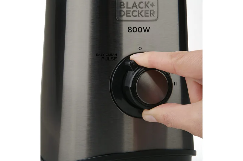 Kannmixer Black+Decker 800W 1.5L Borstat Stål - Grå - Kök & hushåll - Hushållsmaskiner & vitvaror - Köksmaskiner - Blanda & hacka - Blender