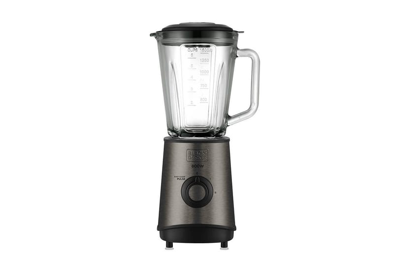 Kannmixer Black+Decker 800W 1.5L Borstat Stål, Grå