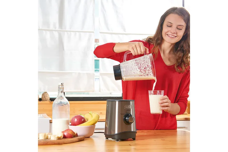 Kannmixer Black+Decker 800W 1.5L Borstat Stål - Grå - Kök & hushåll - Hushållsmaskiner & vitvaror - Köksmaskiner - Blanda & hacka - Blender