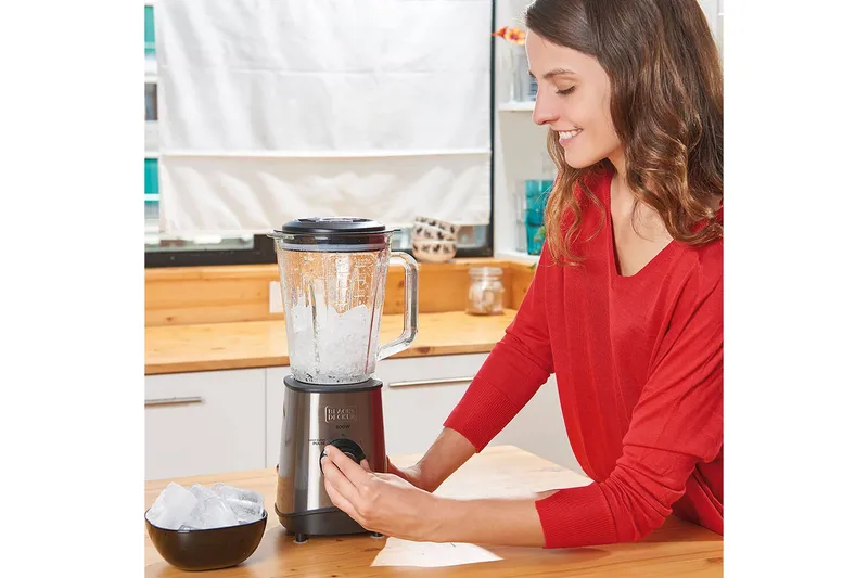 Kannmixer Black+Decker 800W 1.5L Borstat Stål - Grå - Kök & hushåll - Hushållsmaskiner & vitvaror - Köksmaskiner - Blanda & hacka - Blender