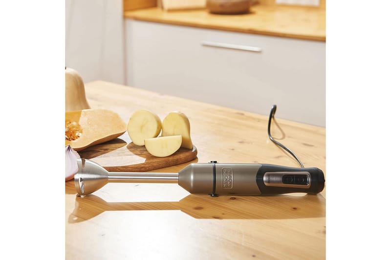Stavmixer Black+Decker 1200W Borstad Stål - Silver - Kök & hushåll - Hushållsmaskiner & vitvaror - Köksmaskiner - Blanda & hacka - Stavmixer