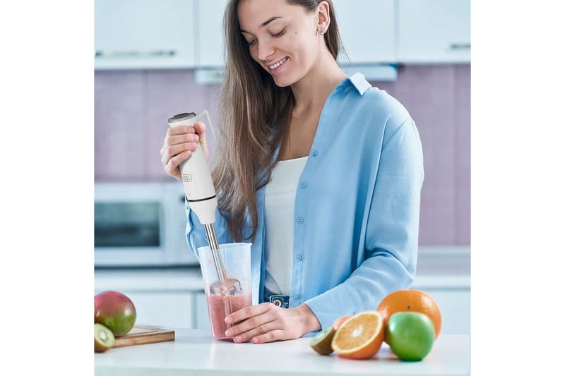 Stavmixerset Black+Decker 750W Vit - Vit - Kök & hushåll - Hushållsmaskiner & vitvaror - Köksmaskiner - Blanda & hacka - Stavmixer