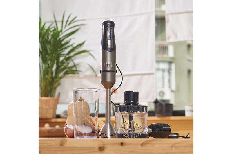 Stavmixerset Black+Decker Brushed 1200W - Kolgrå||Svart - Kök & hushåll - Hushållsmaskiner & vitvaror - Köksmaskiner - Blanda & hacka - Stavmixer