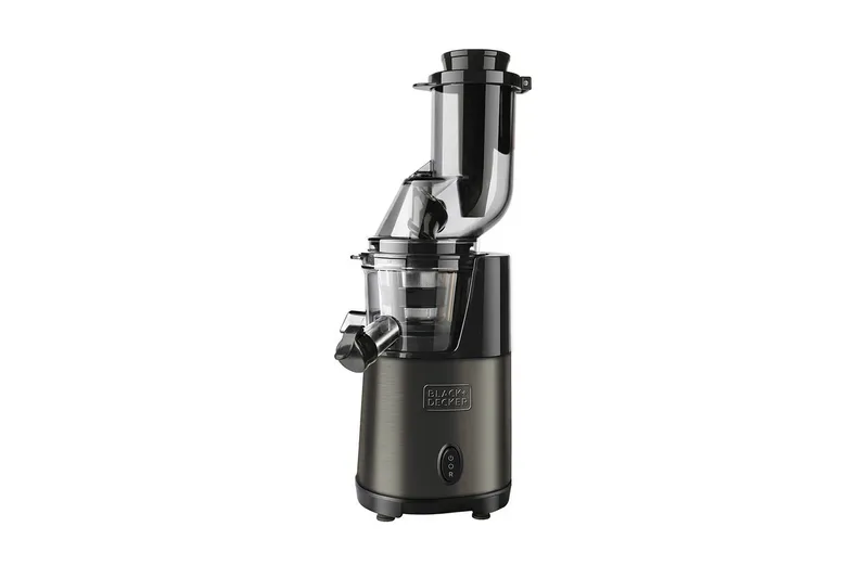 Juicepress Black+Decker Slow Juicer BXJE200E Borstat Rostfritt Stål, Grå