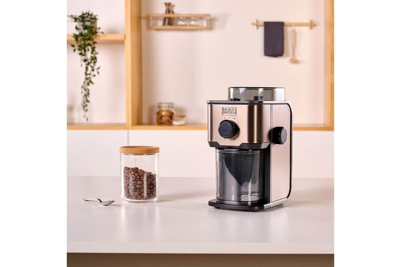 Elektrisk Kaffekvarn Black+Decker 150W - Grå - Kök & hushåll - Hushållsmaskiner & vitvaror - Köksmaskiner - Kaffemaskiner & kaffetillbehör - Kaffekvarn & Espressokvarn