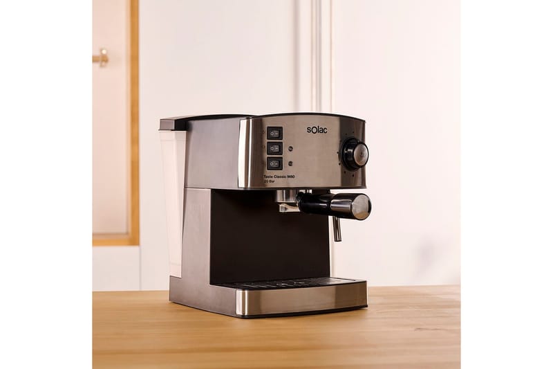 Espressomaskin Solac Taste Classic M80 Inox Matt Silver - Matt Silver - Kök & hushåll - Hushållsmaskiner & vitvaror - Köksmaskiner - Kaffemaskiner & kaffetillbehör - Espressomaskiner