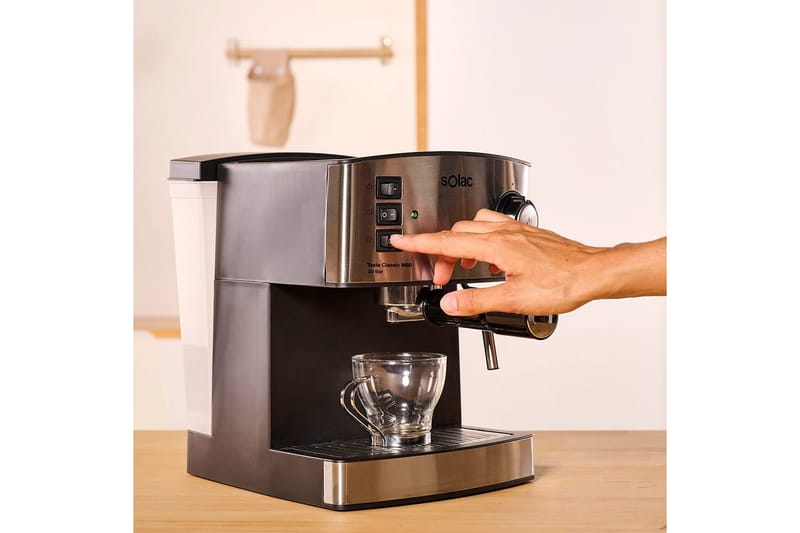 Espressomaskin Solac Taste Classic M80 Inox Matt Silver - Matt Silver - Kök & hushåll - Hushållsmaskiner & vitvaror - Köksmaskiner - Kaffemaskiner & kaffetillbehör - Espressomaskiner