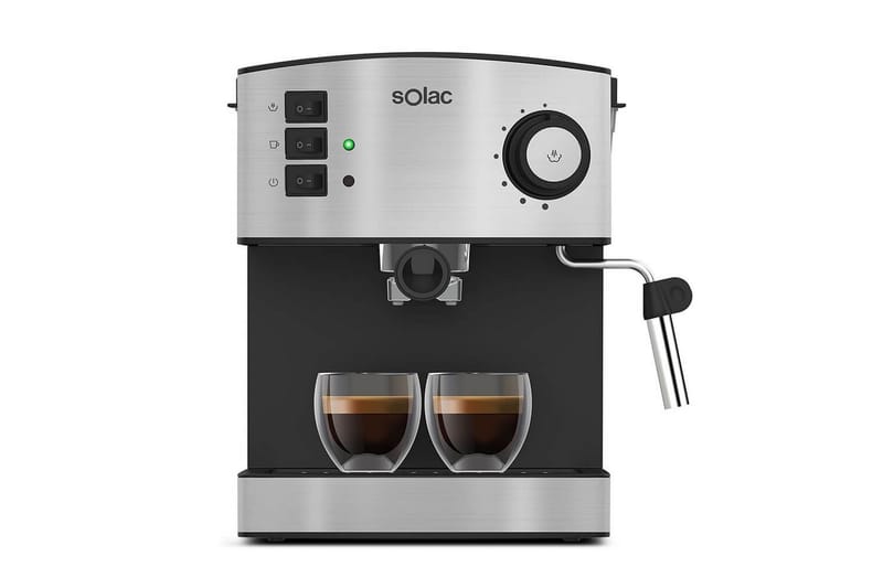Espressomaskin Solac Taste Classic M80 Inox, Svart||Silver