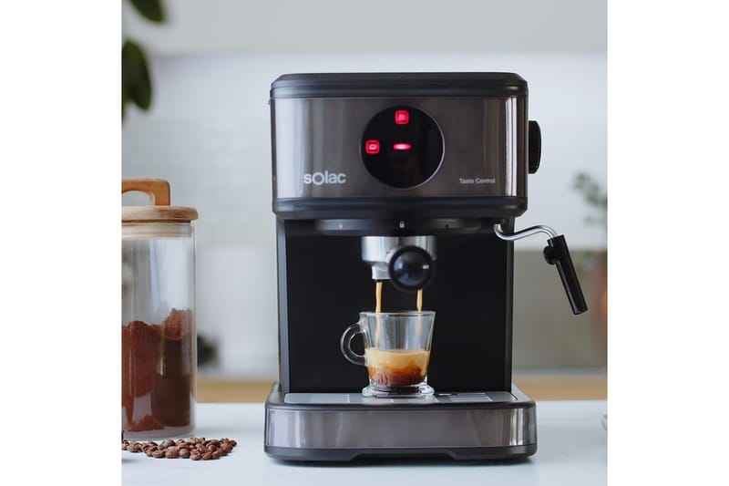 Espressomaskin Solac Taste Control 850W - Svart - Kök & hushåll - Hushållsmaskiner & vitvaror - Köksmaskiner - Kaffemaskiner & kaffetillbehör - Espressomaskiner