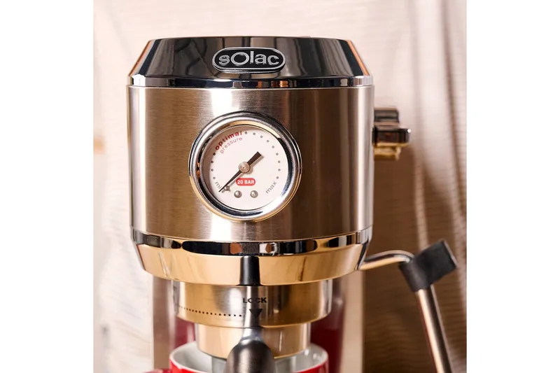Espressomaskin Solac Taste Slim Pro - Silver - Kök & hushåll - Hushållsmaskiner & vitvaror - Köksmaskiner - Kaffemaskiner & kaffetillbehör - Espressomaskiner
