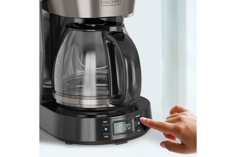 Kaffebryggare Black+Decker LCD 12 Koppar - Silver - Kök & hushåll - Hushållsmaskiner & vitvaror - Köksmaskiner - Kaffemaskiner & kaffetillbehör - Kaffebryggare