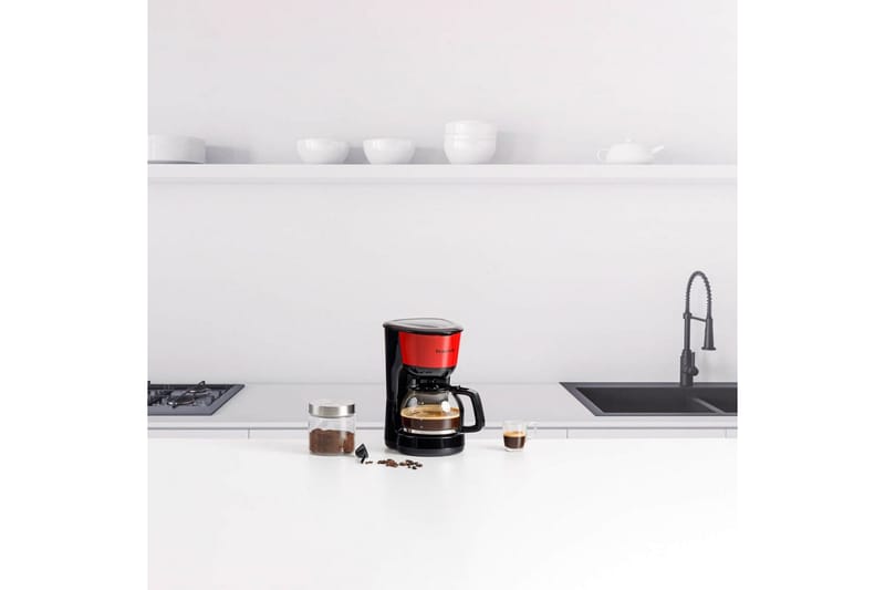 Kaffebryggare Taurus Verona Vintage 12 Koppar - Red - Kök & hushåll - Hushållsmaskiner & vitvaror - Köksmaskiner - Kaffemaskiner & kaffetillbehör - Kaffebryggare