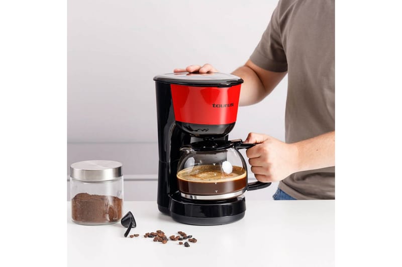 Kaffebryggare Taurus Verona Vintage 12 Koppar - Red - Kök & hushåll - Hushållsmaskiner & vitvaror - Köksmaskiner - Kaffemaskiner & kaffetillbehör - Kaffebryggare