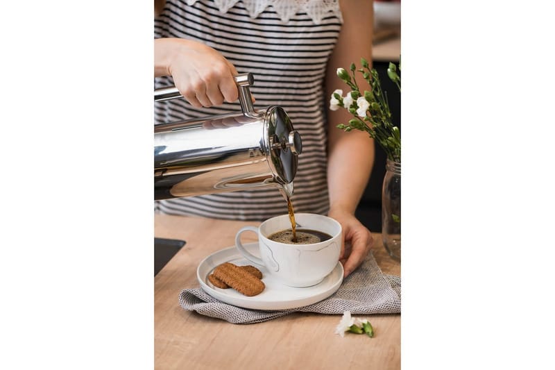 Kaffepress Maku Gastro 1L Stål - Vit - Kök & hushåll - Hushållsmaskiner & vitvaror - Köksmaskiner - Kaffemaskiner & kaffetillbehör - Kaffepress & Frenchpress