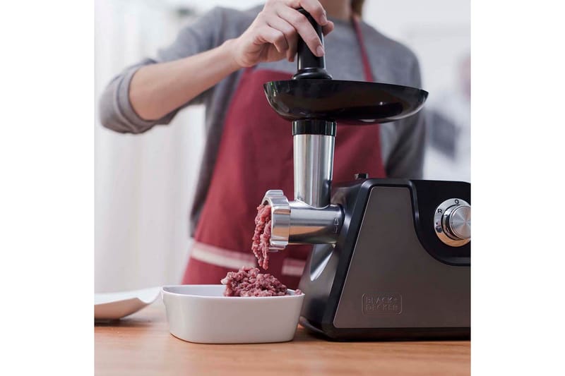 Köttkvarn Black+Decker 1000W - Grå - Kök & hushåll - Hushållsmaskiner & vitvaror - Köksmaskiner - Skära & mala - Köttkvarnar