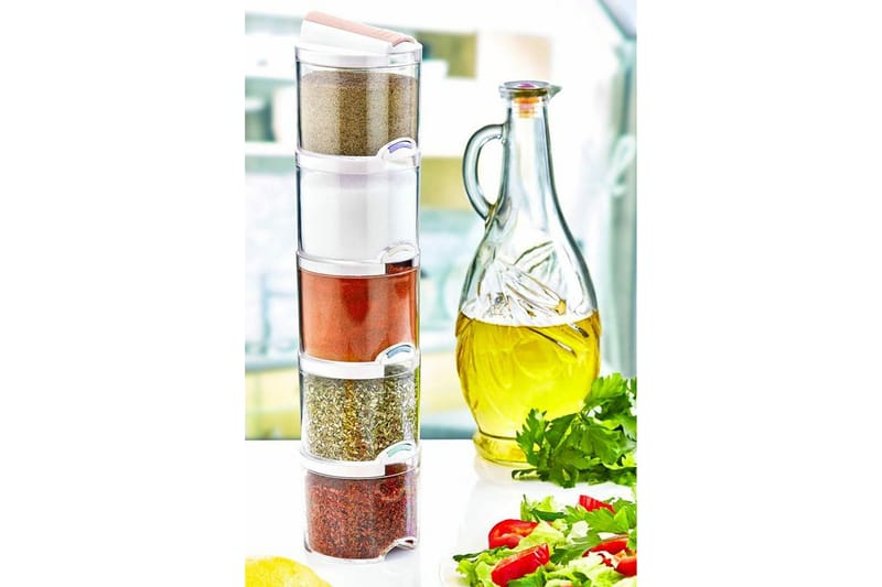 Kryddburk 5-Pack - Vit - Kök & hushåll - Hushållsmaskiner & vitvaror - Köksmaskiner - Skära & mala - Kryddkvarnar