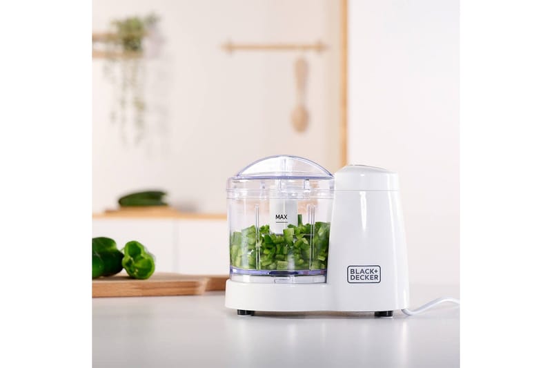 Minihackare Black+Decker 120W - Vit - Kök & hushåll - Hushållsmaskiner & vitvaror - Köksmaskiner - Skära & mala - Skärmaskiner