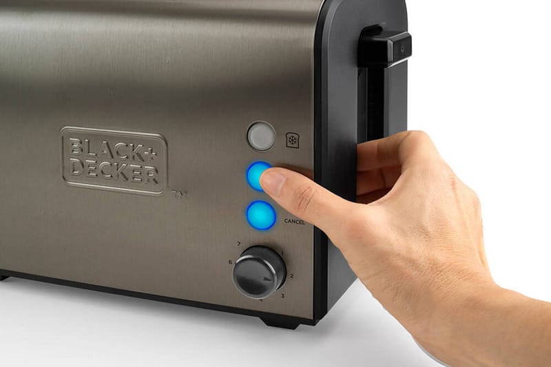 Brödrost Black+Decker 2 Fack Borstat Stål - Grå - Kök & hushåll - Hushållsmaskiner & vitvaror - Köksmaskiner - Värma & koka - Brödrost