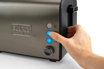 Brödrost Black+Decker 2 Fack Borstat Stål - Grå - Kök & hushåll - Hushållsmaskiner & vitvaror - Köksmaskiner - Värma & koka - Brödrost