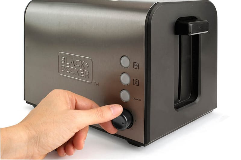 Brödrost Black+Decker 2 Fack Borstat Stål - Grå - Kök & hushåll - Hushållsmaskiner & vitvaror - Köksmaskiner - Värma & koka - Brödrost