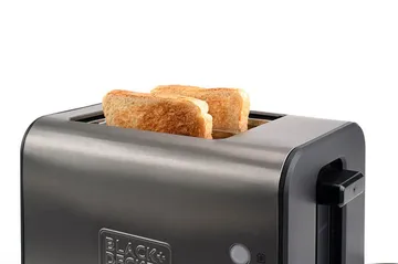 Brödrost Black+Decker 2 Fack Borstat Stål - Grå - Kök & hushåll - Hushållsmaskiner & vitvaror - Köksmaskiner - Värma & koka - Brödrost