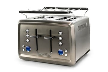 Brödrost Black+Decker 4 Fack 1960W Borstat Stål - Grå - Kök & hushåll - Hushållsmaskiner & vitvaror - Köksmaskiner - Värma & koka - Brödrost