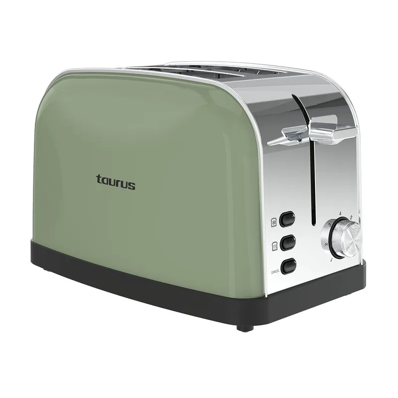 Brödrost Taurus Vintage 2 Olive Två Slotar, olive