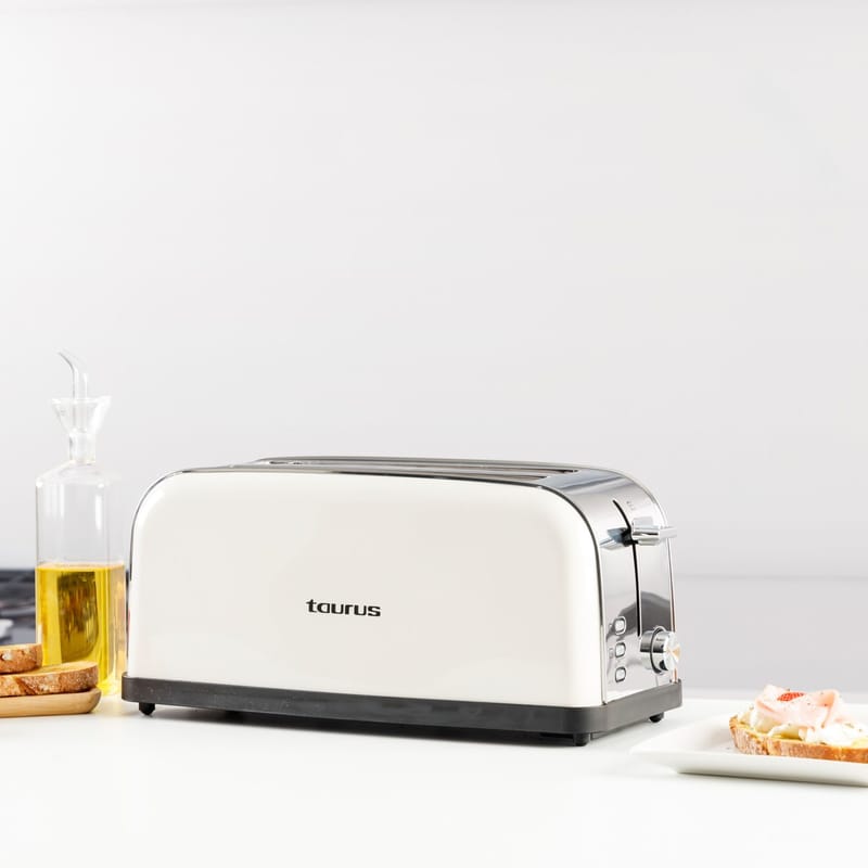 Brödrost Taurus Vintage Cream Långt Fack - cream - Kök & hushåll - Hushållsmaskiner & vitvaror - Köksmaskiner - Värma & koka - Brödrost