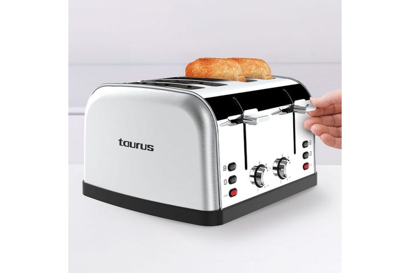 Brödrost Taurus Vintage Four - Silver - Kök & hushåll - Hushållsmaskiner & vitvaror - Köksmaskiner - Värma & koka - Brödrost