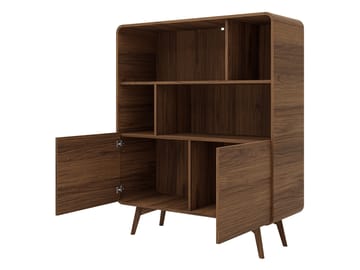 Corvan Bokhylla 108 cm i Valnöt - Brun - Förvaring - Hyllor - Bokhylla