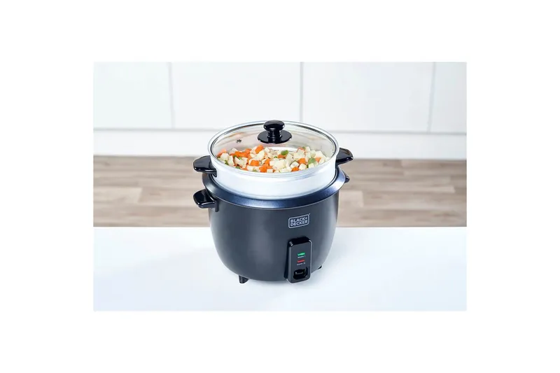 Riskokare Black+Decker 1.8L Svart - Svart - Kök & hushåll - Hushållsmaskiner & vitvaror - Köksmaskiner - Värma & koka - Riskokare