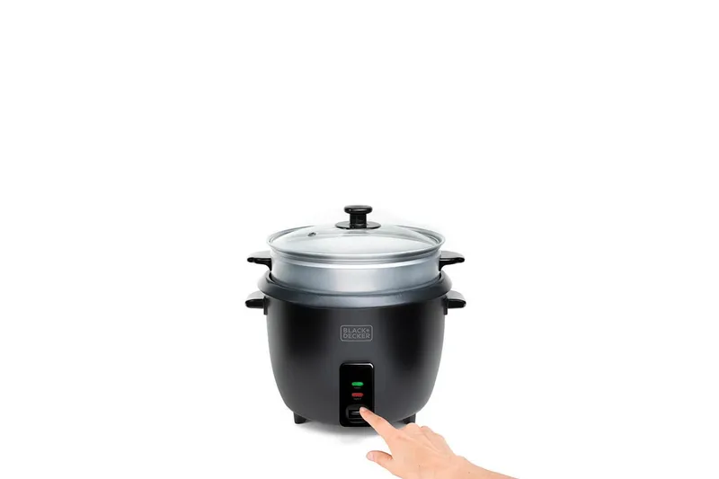 Riskokare Black+Decker 1.8L Svart - Svart - Kök & hushåll - Hushållsmaskiner & vitvaror - Köksmaskiner - Värma & koka - Riskokare