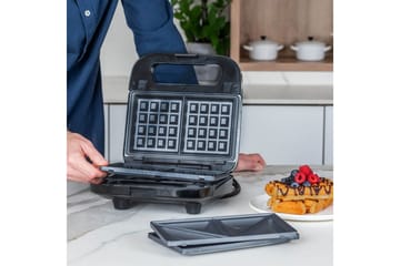 Smörgåsgrill Black+Decker Sandwich Waffle - Kök & hushåll - Hushållsmaskiner & vitvaror - Köksmaskiner - Värma & koka - Klämgrillar & smörgåsgrill