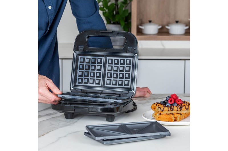 Smörgåsgrill Black+Decker Sandwich Waffle - Kök & hushåll - Hushållsmaskiner & vitvaror - Köksmaskiner - Värma & koka - Klämgrillar & smörgåsgrill